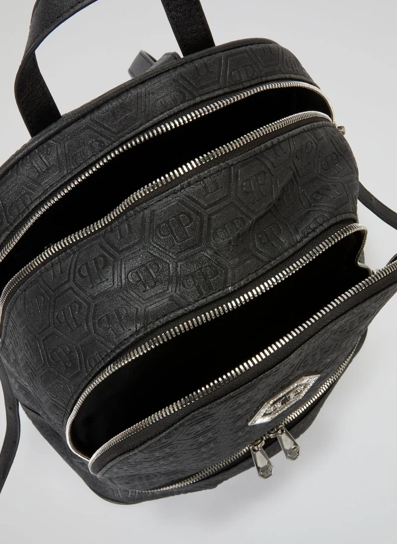 PHILIPP PLEIN  Black Crystal Monogram Backpack (Kids) for Women | Best Price UAE